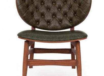 Modern Chesterfield Green One-Seater Upholstered Armchair One-Seater Recliner